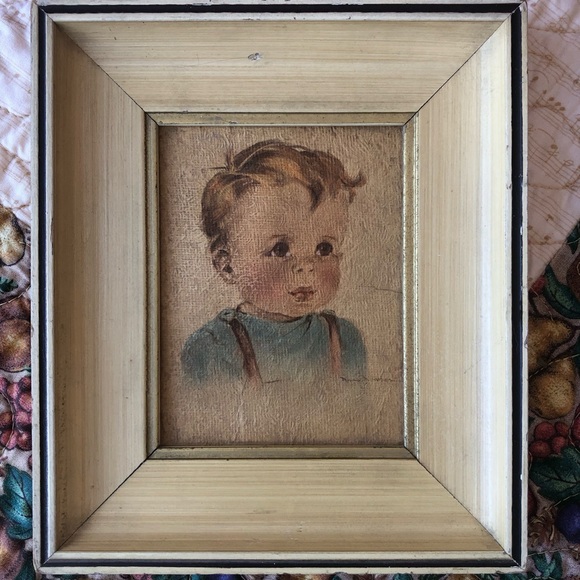 VINTAGE LOT tin, measuring cup, picture, ornament - Picture 6 of 7